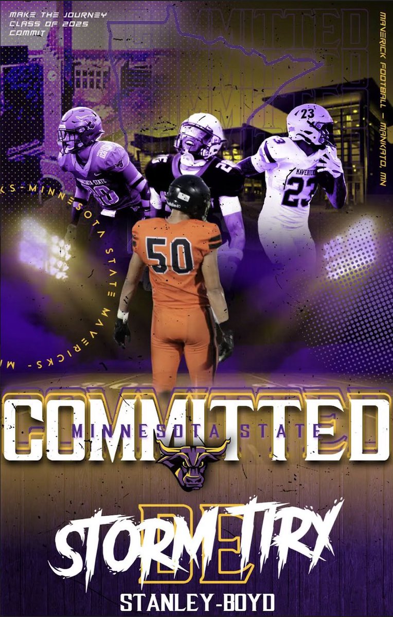 After some great talks and a great deal of traveling I have decided to continue my football and academic career at Minnesota State University of Mankato! And a big Thank you to all my coaches and family I couldn’t have done it without you.