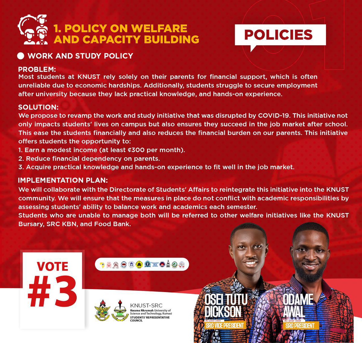 𝐓𝐇𝐄 𝐖𝐎𝐑𝐊 𝐀𝐍𝐃 𝐒𝐓𝐔𝐃𝐘 𝐏𝐎𝐋𝐈𝐂𝐘 𝐈𝐒 𝐇𝐄𝐑𝐄 𝐅𝐎𝐑 𝐘𝐎𝐔.

𝐒𝐮𝐩𝐩𝐨𝐫𝐭𝐢𝐧𝐠 𝐭𝐡𝐨𝐬𝐞 𝐢𝐧 𝐧𝐞𝐞𝐝, 𝐬𝐭𝐫𝐞𝐧𝐠𝐭𝐡𝐞𝐧𝐢𝐧𝐠 𝐨𝐮𝐫 𝐜𝐨𝐦𝐦𝐮𝐧𝐢𝐭𝐲: 𝐰𝐞𝐥𝐟𝐚𝐫𝐞 𝐚𝐧𝐝 𝐜𝐚𝐩𝐚𝐜𝐢𝐭𝐲 𝐛𝐮𝐢𝐥𝐝𝐢𝐧𝐠 𝐩𝐨𝐥𝐢𝐜𝐲.

#NYAGYEDIE
#3NITY