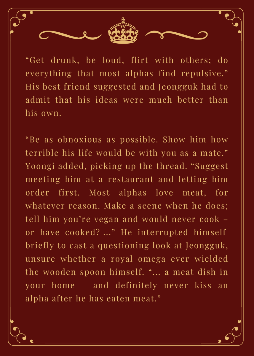 ChipCookie23's tweet photo. Hello friends and enemies, it's #wipwednesday again and for today I prepared another snippet of my still ongoing @KookminRoyals fic for you: https://t.co/Qbulwu9UPu