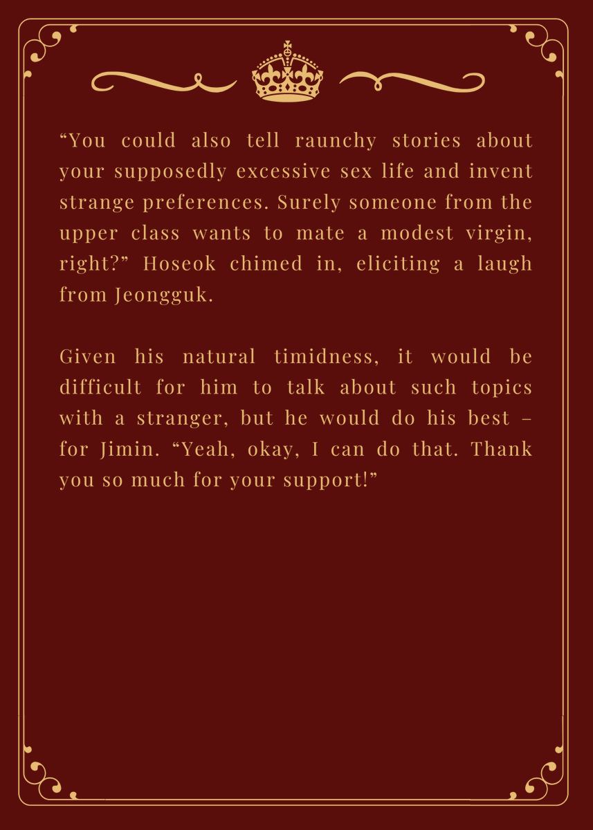 ChipCookie23's tweet photo. Hello friends and enemies, it's #wipwednesday again and for today I prepared another snippet of my still ongoing @KookminRoyals fic for you: https://t.co/Qbulwu9UPu