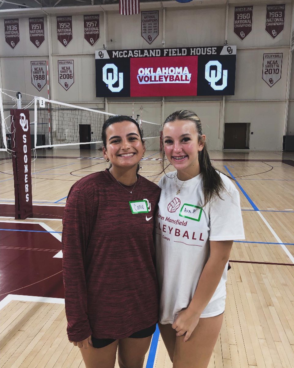 Thank you so much <a href="/OU_Volleyball/">Oklahoma Volleyball</a> for inviting me to your collage prospect camp I had so much fun and learned so much! Boomer sooner