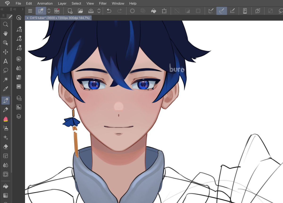 Working on another child ✍️
#WIP #Live2D #vtuber