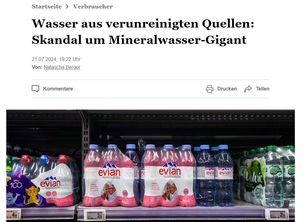 LautesS's tweet image. So funktioniert das Geschäft mit dem Wasser!
Schmutzwasser von #Nestle mit bis zu 85% Verunreinigung bis &amp;gt; 30Jahre...

#Evian #Vittel #Contrex