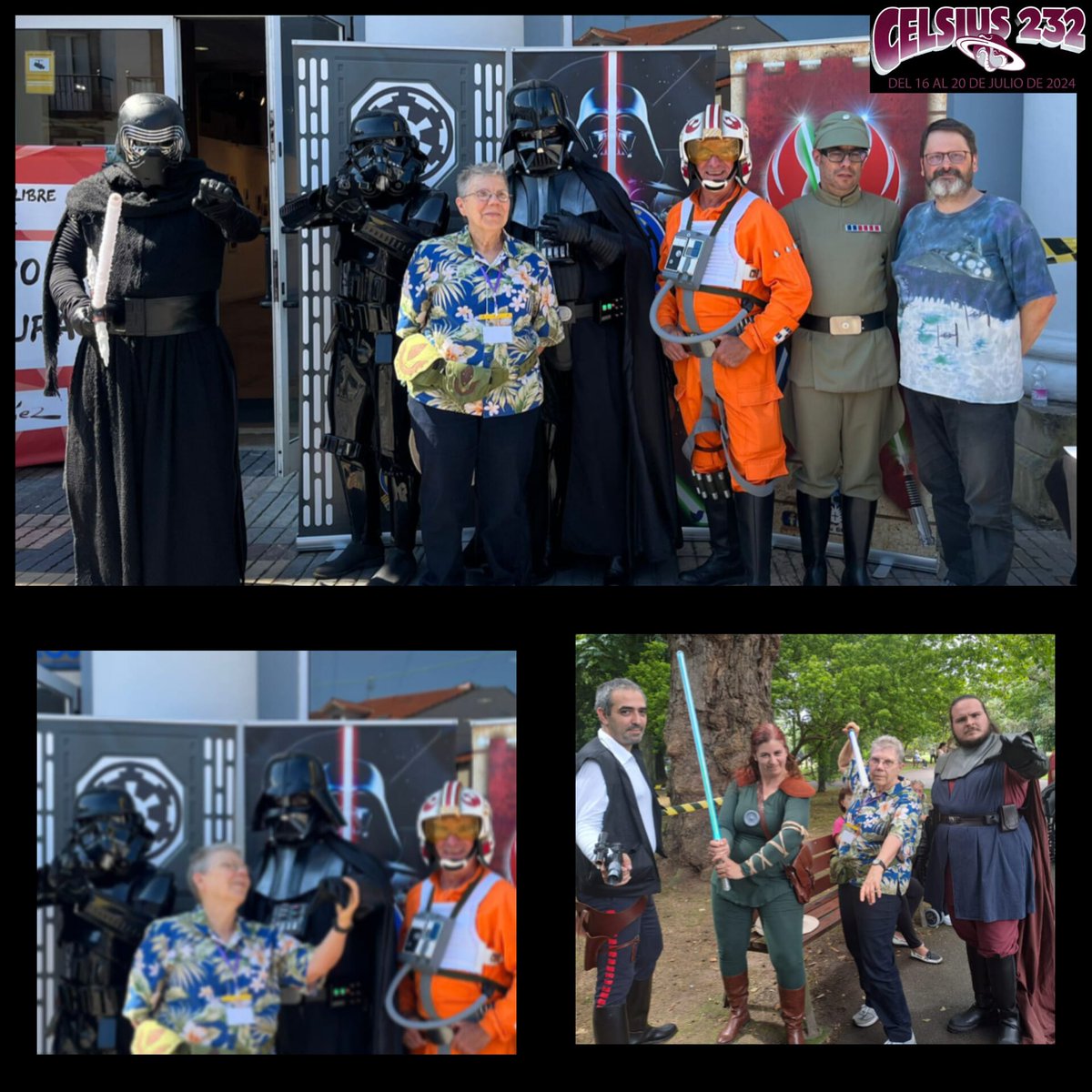 Orden66Asturias's tweet photo. También pasó por nuestro photocall @BarbaraHambly, que además disfrutó muchísimo viendo el desarrollo de la Academia Jedi. Todo un honor para nosotros!  
#celsius232
#aviles
#starwars 
#padawan 
#OneWorldOneOrder66
#cosplay
#academiajedi
#maytheforcebewithyou https://t.co/cSgySaBhwJ