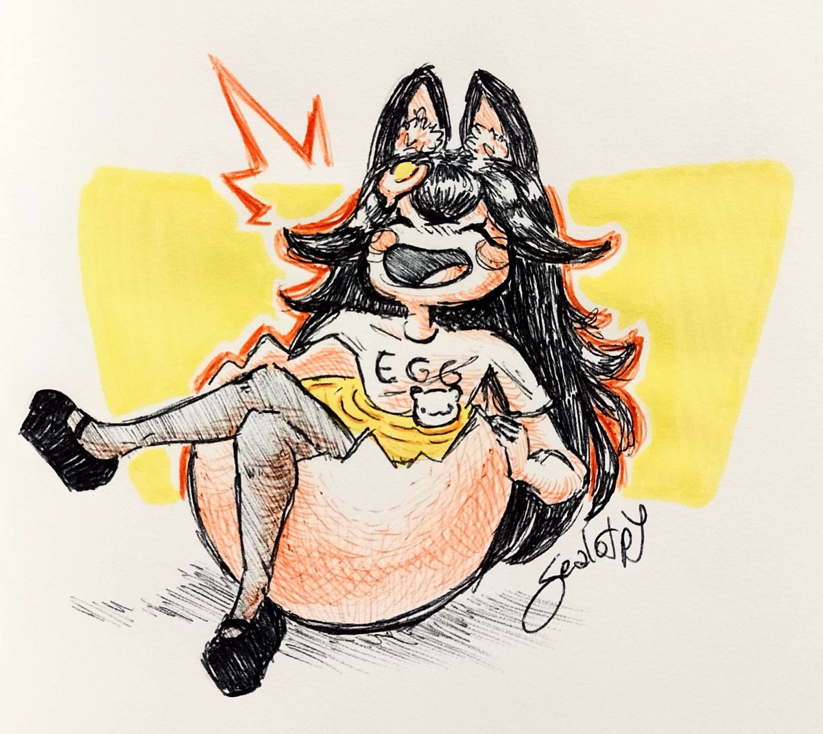 Trad gift for <a href="/neriririe/">Neri 🐏🕯️</a> 

#art #oc