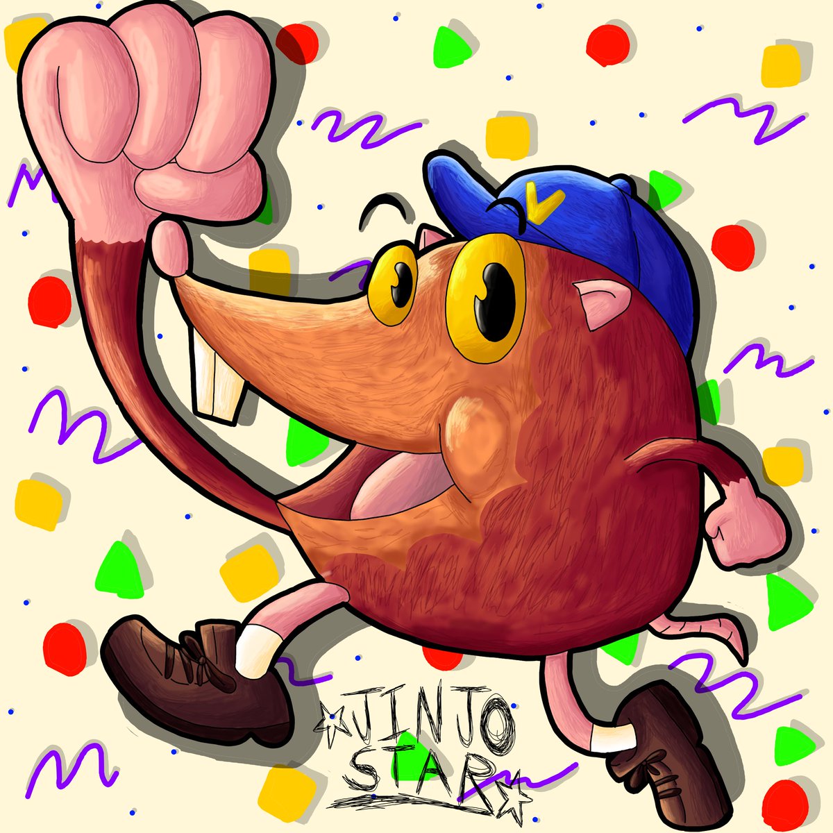 jinjostar05's tweet photo. It’s Volvy! An iconic video game mascot from devolver digital. Hope you enjoy 😁 #art #artwork #artpost #digitalart #drawing #digitaldrawing #fanart #videogame #videogamefanart #devolverdigital #devolverdigitalgames #volvy https://t.co/RSGgclJDt7