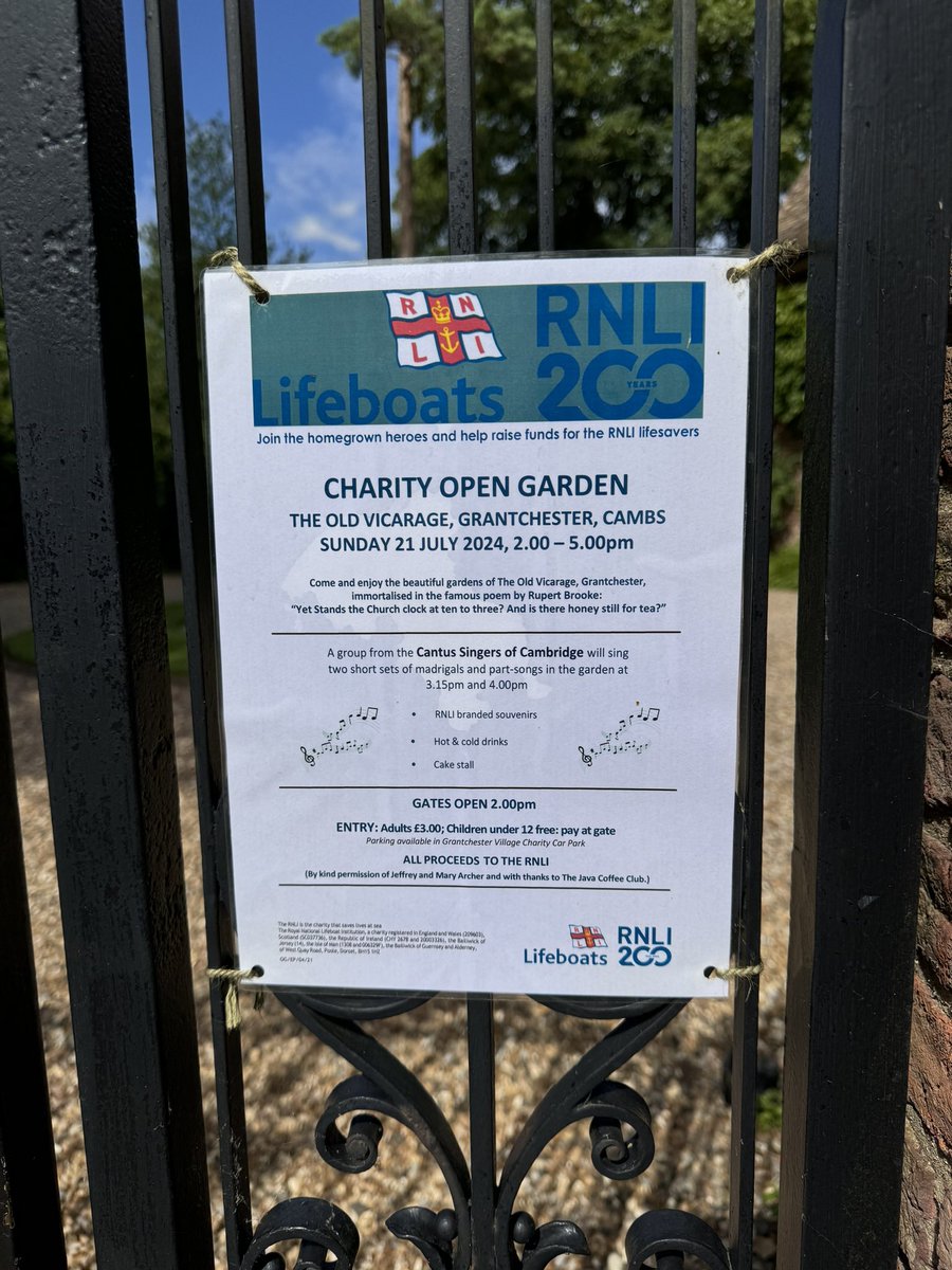 Lord_Lt_Cambs's tweet photo. I launched a celebration of @RNLI 200th anniversary & fund raiser in #Granchester today. The RNLI was founded by Sir William Hillary on 4 March 1824 - living on the Isle of Man, he witnessed dozens of shipwrecks & was part of saving many lives but was determined to do more so in 1823, he appealed to the nation for a lifeboat service for all of the UK & Ireland.
After knock-backs, he gained some influential allies - King George IV as royal patron and Prime Minister Robert Jenkinson as President…..the rest, as they say, is history 👏👏