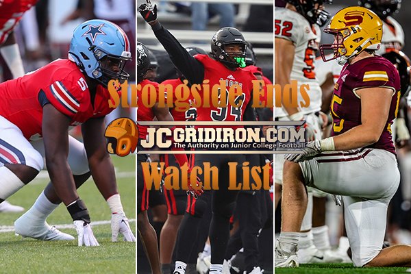 BradHoiseth's tweet photo. The JCGridiron Strongside D-Ends Watch List has been released at https://t.co/NBb4asz9cX

Great programs involved!

@SACDons @sacdonsFB @FullColl_FB @FullCollSports @GoSCBobcats @Saddleback_FB @SJCC_Football @sdmesaathletics @SDmesafootball https://t.co/v5PU25VZvm