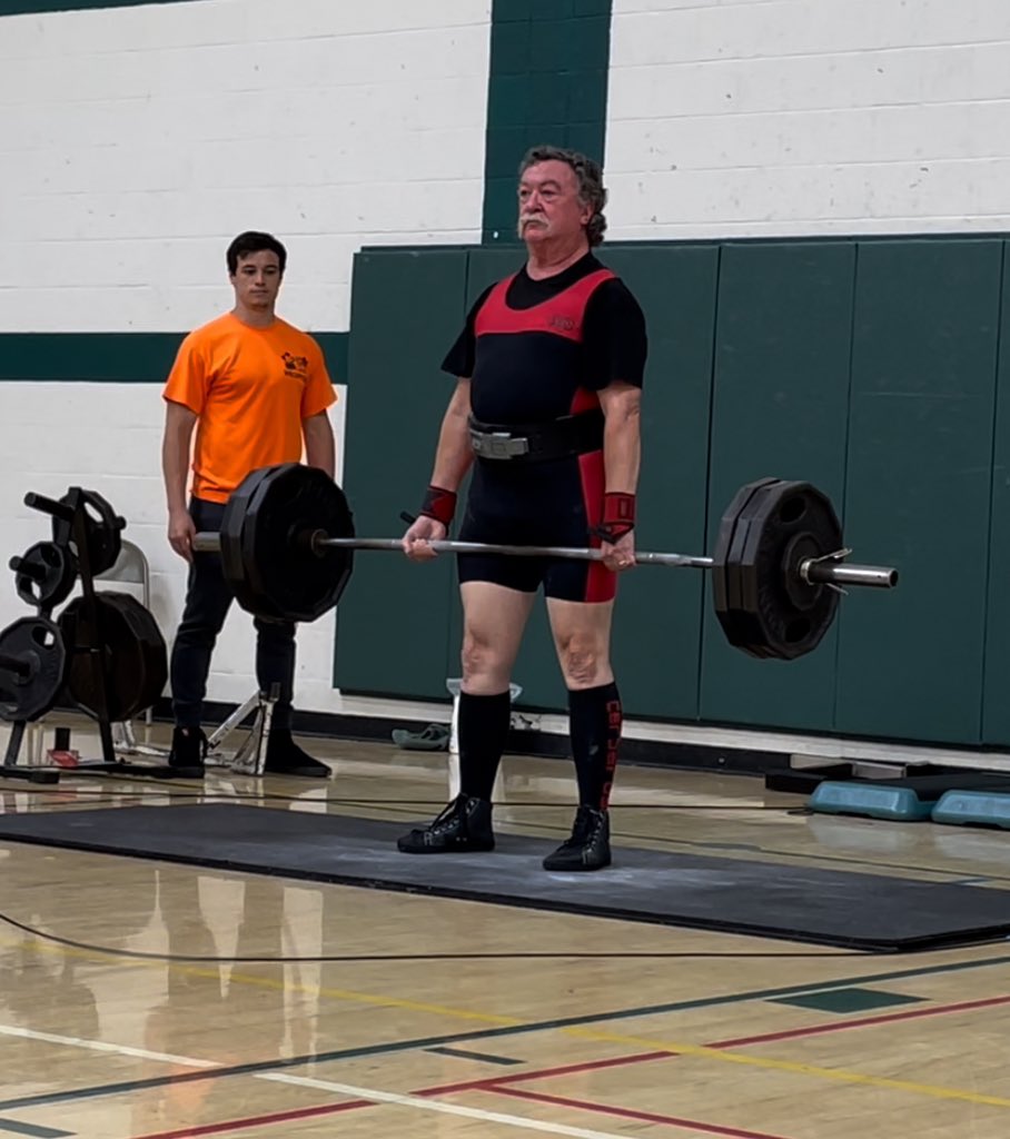 A wonderful week participating in the 2024 Police-Fire-EMS Can-Am Games. We put everything we had on the stage. I pulled personal best weights in squat and deadlift. Judy, at 74, brought home two Gold medals and I, at 71, brought home a Silver and Gold.