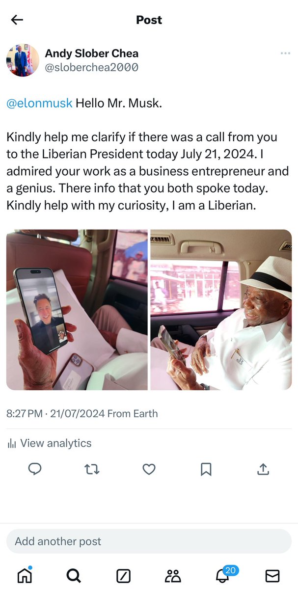 sloberchea2000's tweet photo. @elonmusk 🙏🏿 https://t.co/POcJMRyefz