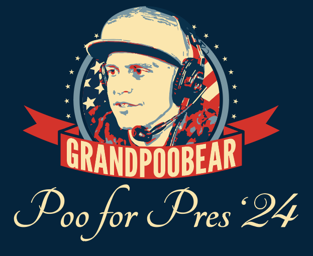 GrandPOOBear's tweet photo. I would like to announce that I am officially (speed) running for President. Stomp your way down to the polls and vote for Poo https://t.co/4VbJ5jVHqr