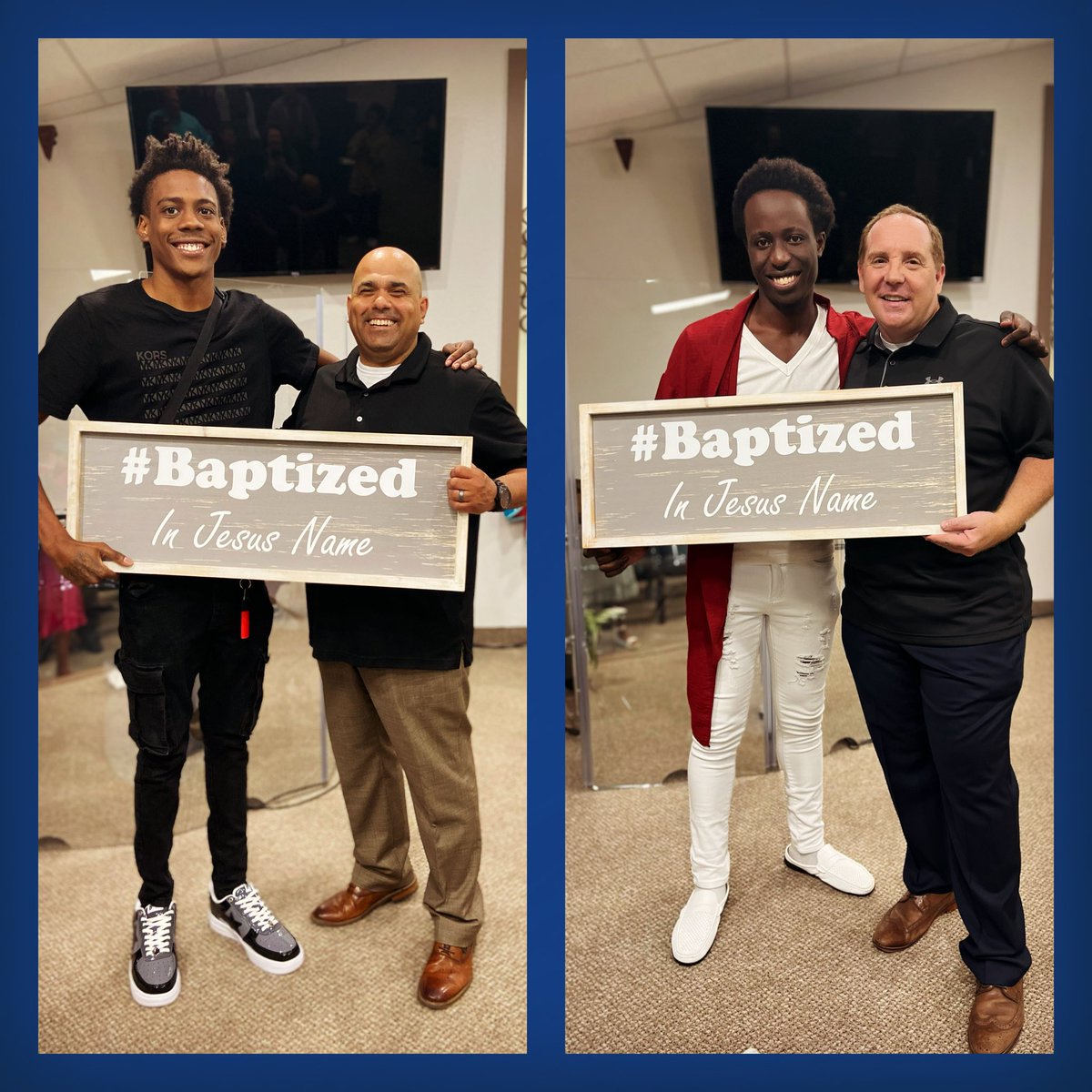 GPHaslet's tweet photo. Isaiah and Conrad were baptized today in the name of Jesus Christ for the remission of their sins! We are Holy-Ghost-proud of them both! #revival #freshfire #thisisthat #baptizedinjesusname #gphaslet https://t.co/O6Bm3s2bue