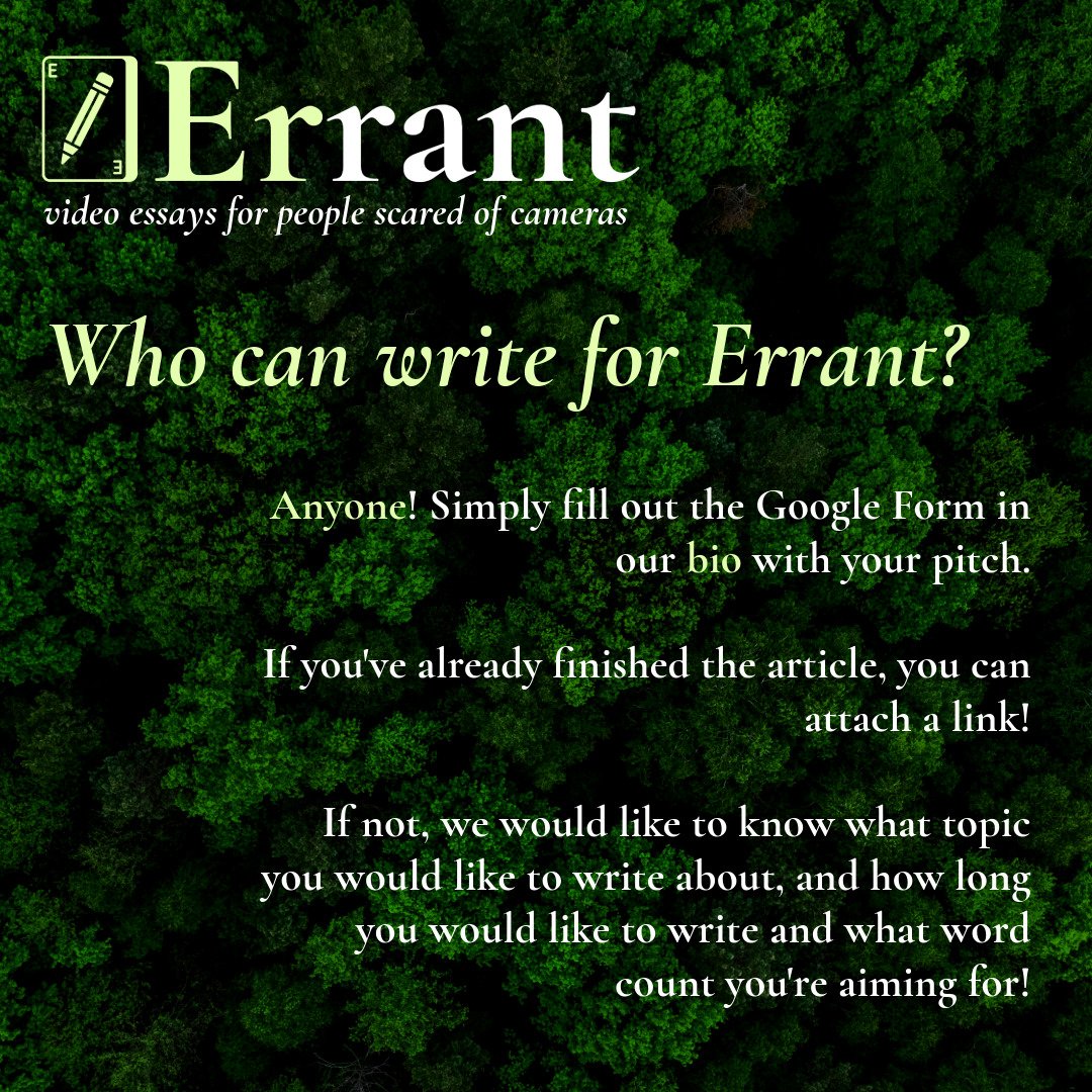 TheErrantPub's tweet photo. #personalessay #essay #journalism #writing https://t.co/pcL5vce6g8