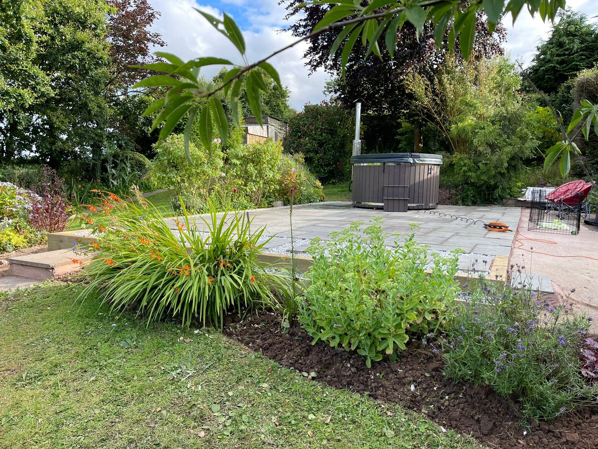Then and now. We have worked so hard transforming this area of the garden. Still got much more to do but thrilled and blessed with what we have so far. Never did I dream to have such a beautiful space 🥰