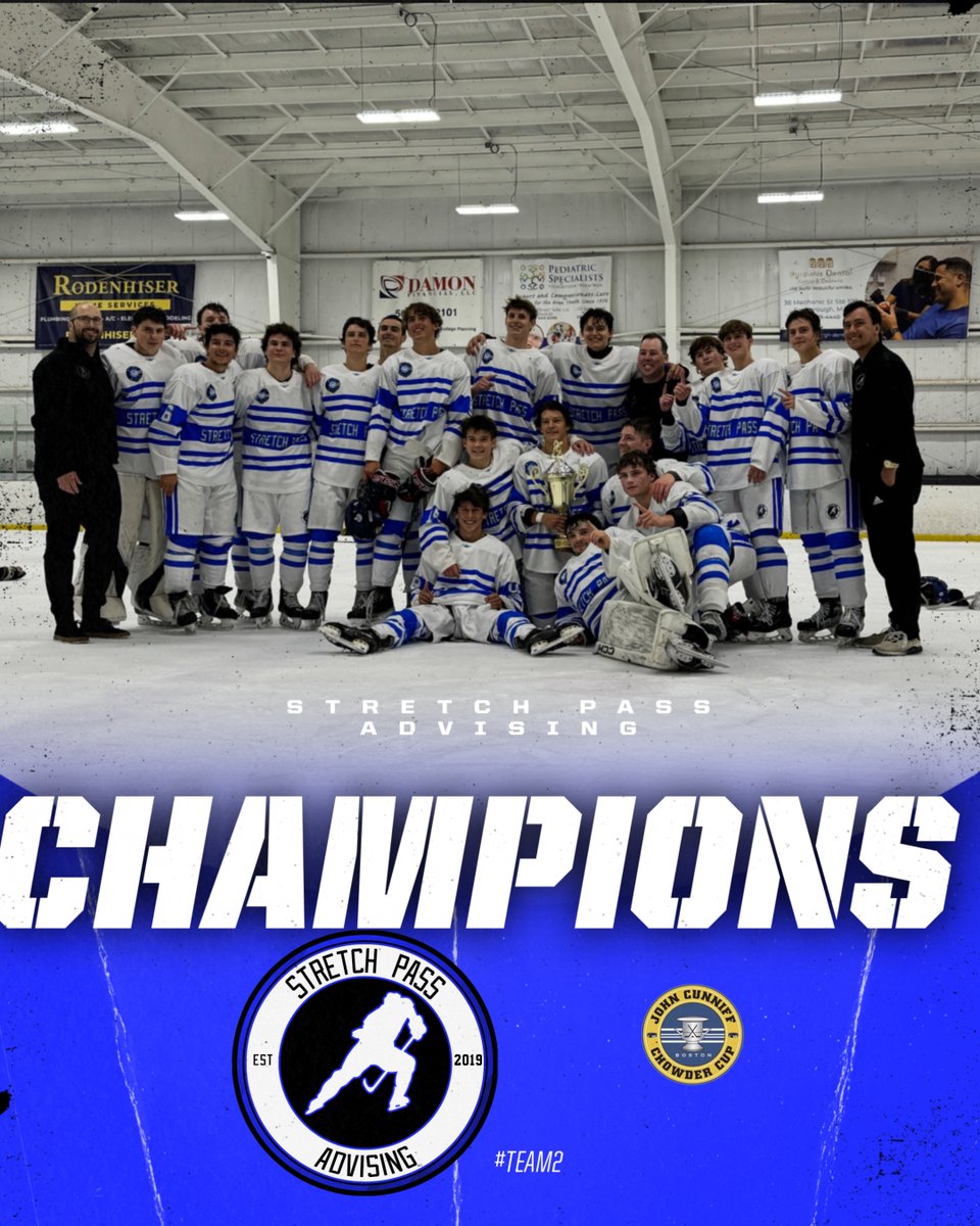 #TEAM2 are the 2024 @newenglandproamhockey Chowder Cup CHAMPIONS!!!! #TeamSPA #SPAFamily