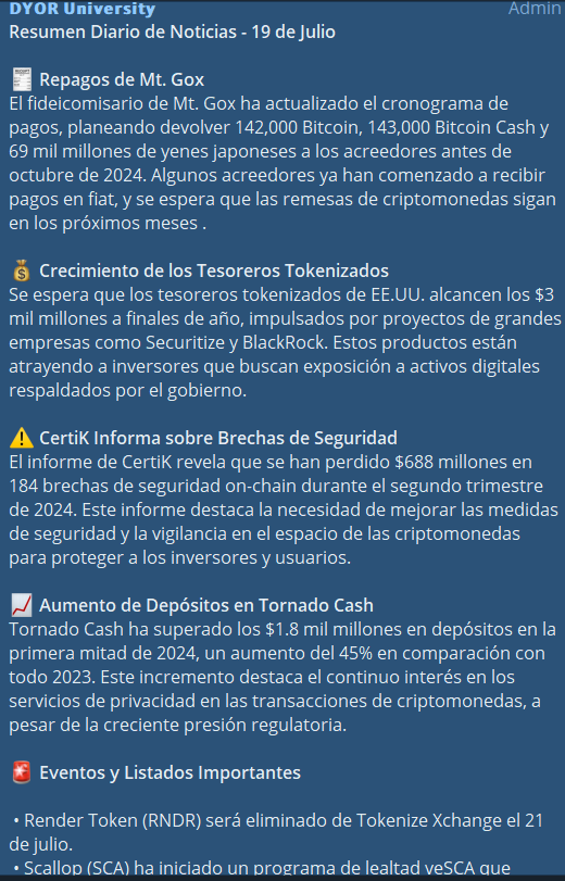 DyorUniversity's tweet photo. Todos los días nuestros usuarios están enterados de las noticias más importantes del día

Anda, quiero ahorrarte tiempo...

https://t.co/mlfrsuFb70 https://t.co/DV70oiId8q