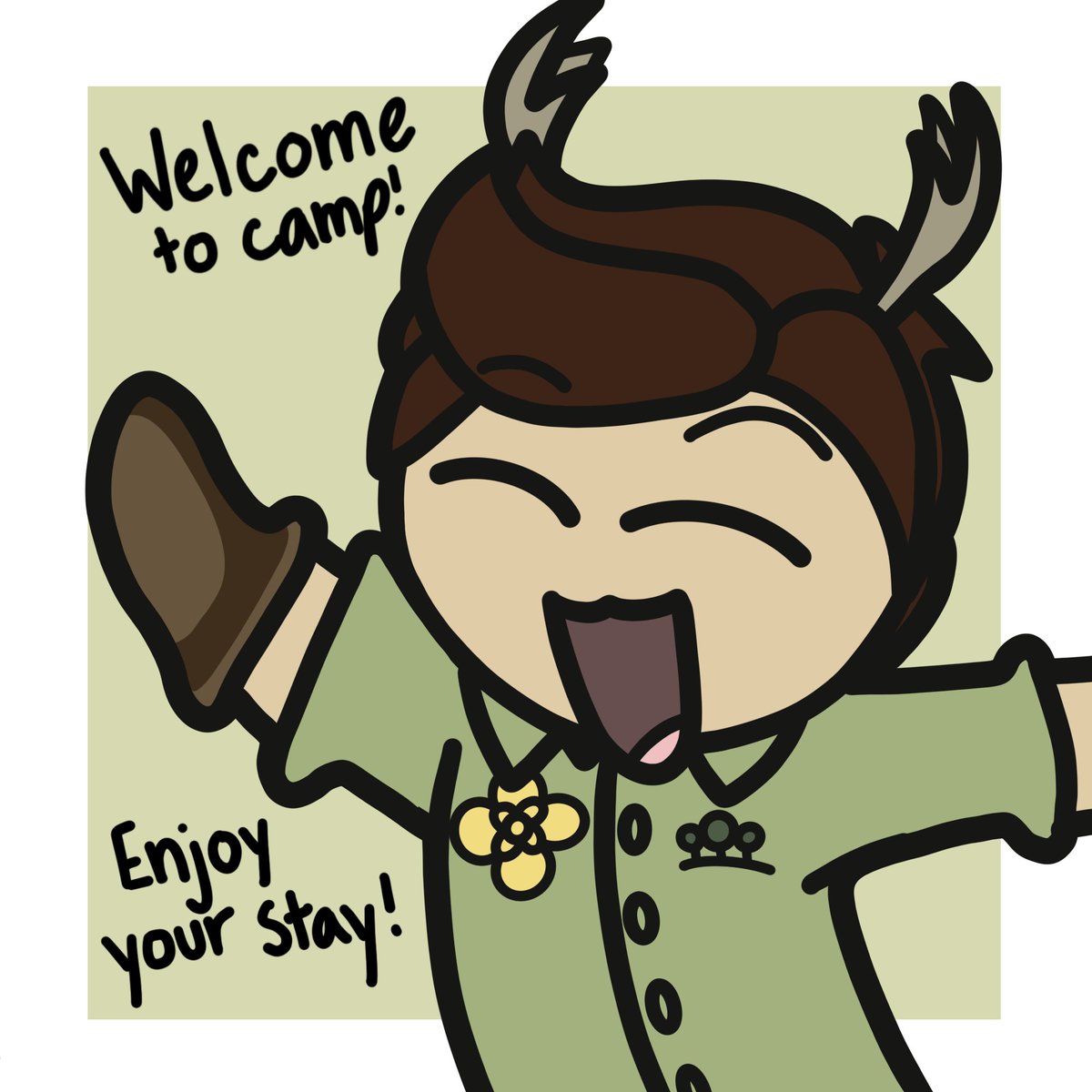 TheLovingJevil's tweet photo. First Day of Camp!

Character by @SaiYinStyle / SaiYinStyle on Art Fight! https://t.co/8TDTbOcIeo