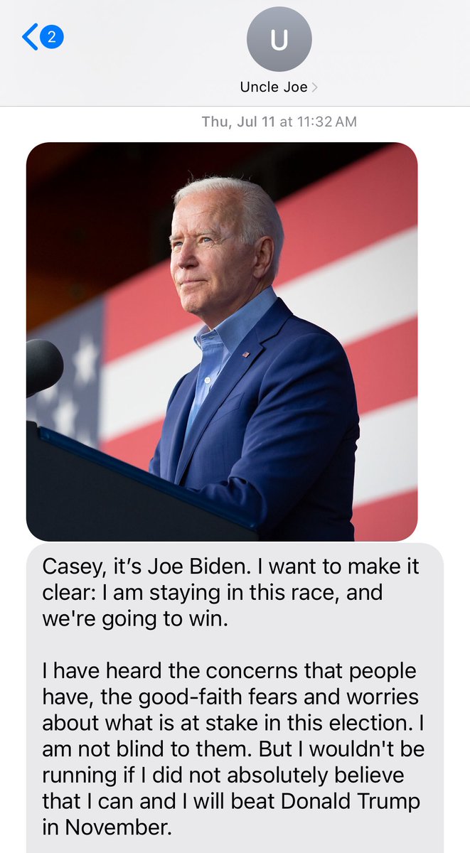 caseybrown's tweet photo. If friends or family are having problems and personally reach out to you, be sure to respond.
This one’s on me, Uncle @JoeBiden https://t.co/hGXWNXoeM7