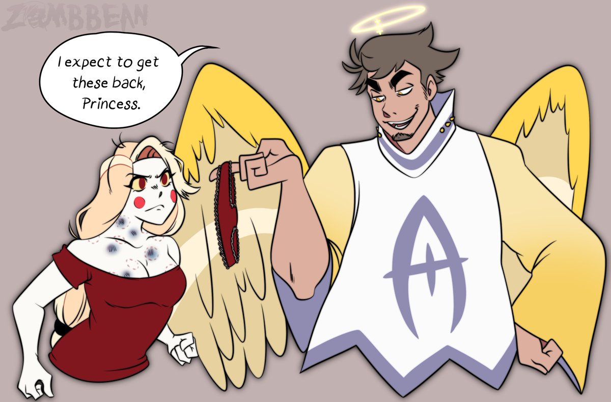 zombbean's tweet photo. Best commission ever.
#HazbinHotelCharlie #HazbinHotelAdam #guitarprincess https://t.co/gNzNEgOvEF