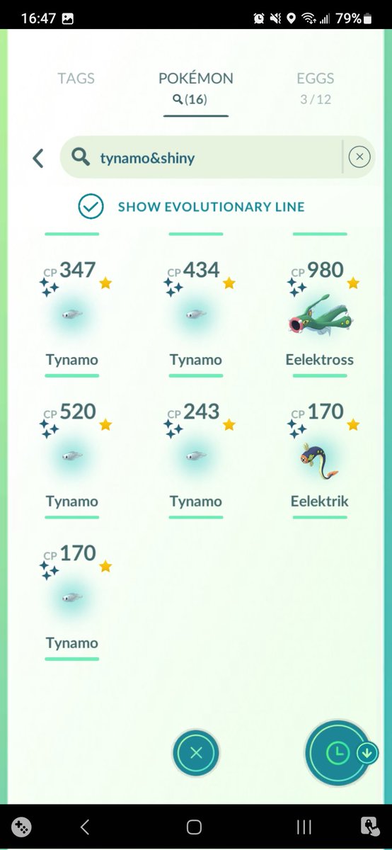 zayloxithe's tweet photo. My shiny haul for Tynamo community day in @PokemonGoApp. No good ones but good amount. #PokemonGo #Shinypokemon #shiny #pokemon #shinyhunter #niantic #PokemonGOCommunityDay #TynamoCommunityDay https://t.co/2521GruUml