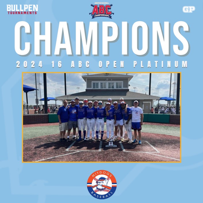 🏆 Congratulations to the 2024 16u ABC (Open) Platinum Champions, Motor City Hit Dogs - Meier! 🏆 

#WhereBaseballMatters #16uABC