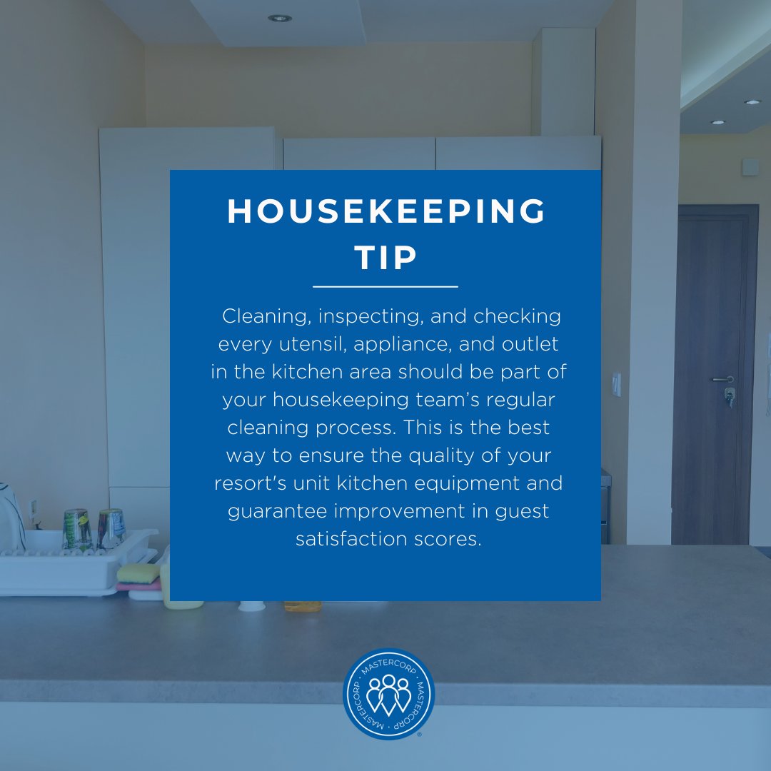 mastercorp_inc's tweet photo. MasterCorp understands the crucial role that resort housekeeping services play in maintaining clean, sanitary, and fully operational kitchens. Learn more about MasterCorp and our services by clicking the link in our bio ✨ #cleaningtips #hospitalitycleaning #housekeeping https://t.co/j7iqv4bNxl
