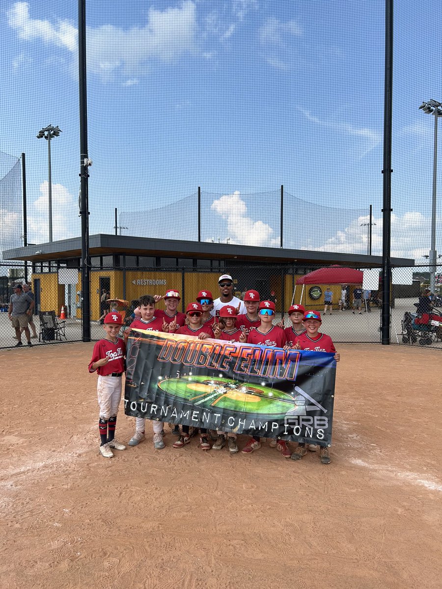 GRBAcademy's tweet photo. Congrats to Top Tier for taking home the 11U Championship at the 2024 GRB Double Elim! https://t.co/G1y5WZX0nv