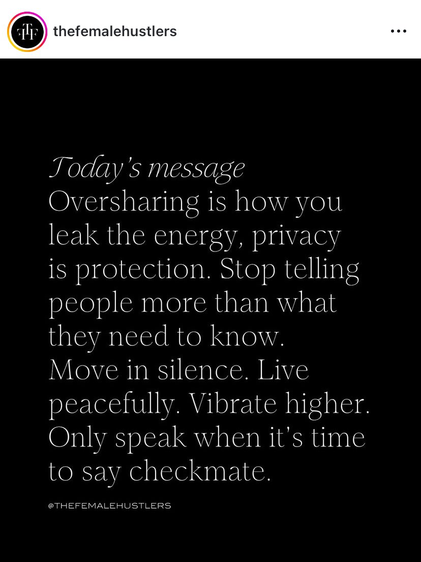 Well this is a lesson I need to learn 🤣🤫🤐