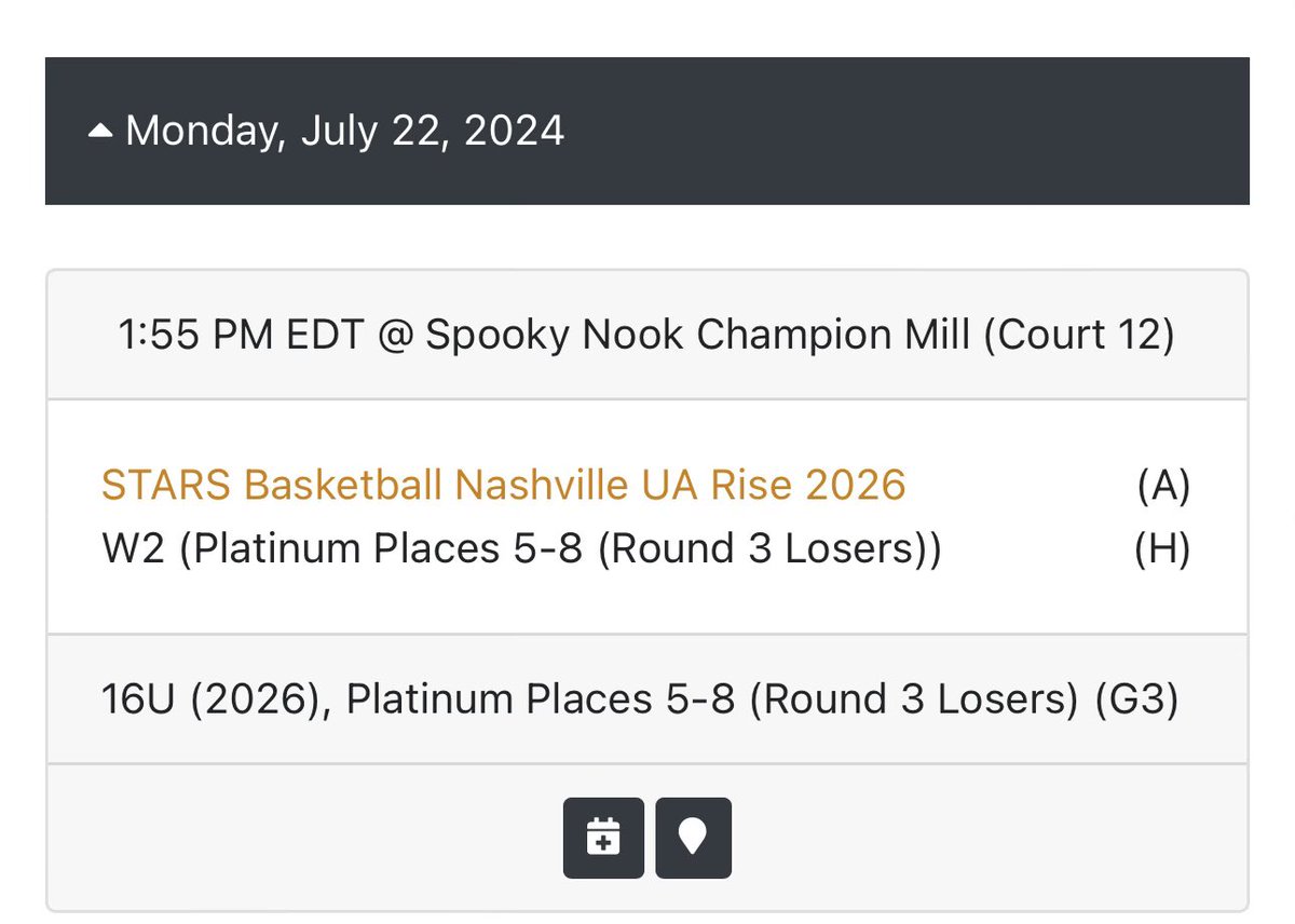 Here’s my game time for tomorrow! Last game in Ohio!