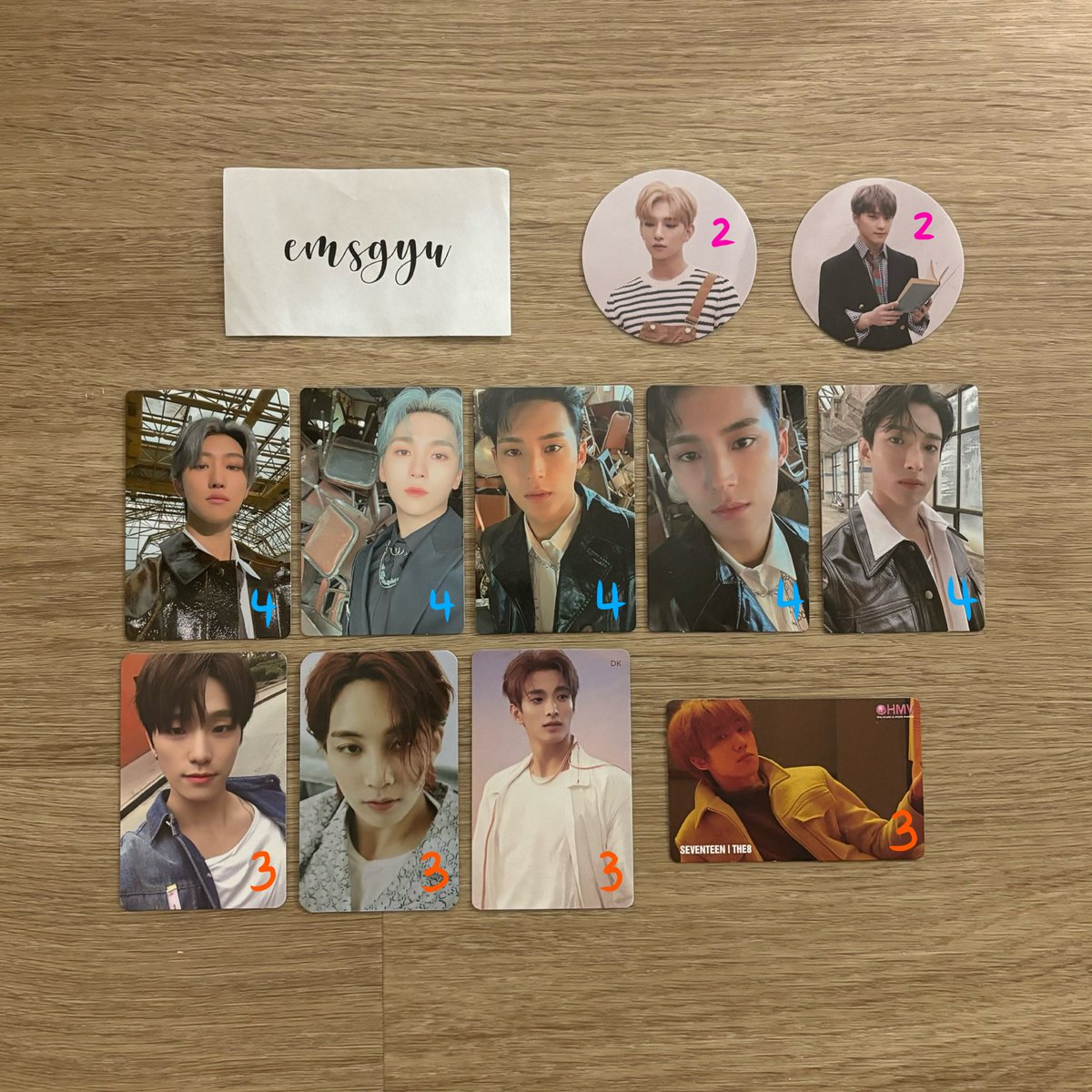 emsgyu's tweet photo. [wts] seventeen photocards

📍 usa based, ww ok!
🐇 read carrd info + rules first
🐇 pls dm if interested
🐇 prices in pic ($ usd) + shipping
🐇 availability in thread below

🏷 wts seventeen svt joshua dino minghao the8 seungkwan mingyu dk jeonghan photocard pc pcs kpop sale wtt https://t.co/okf74H84o7