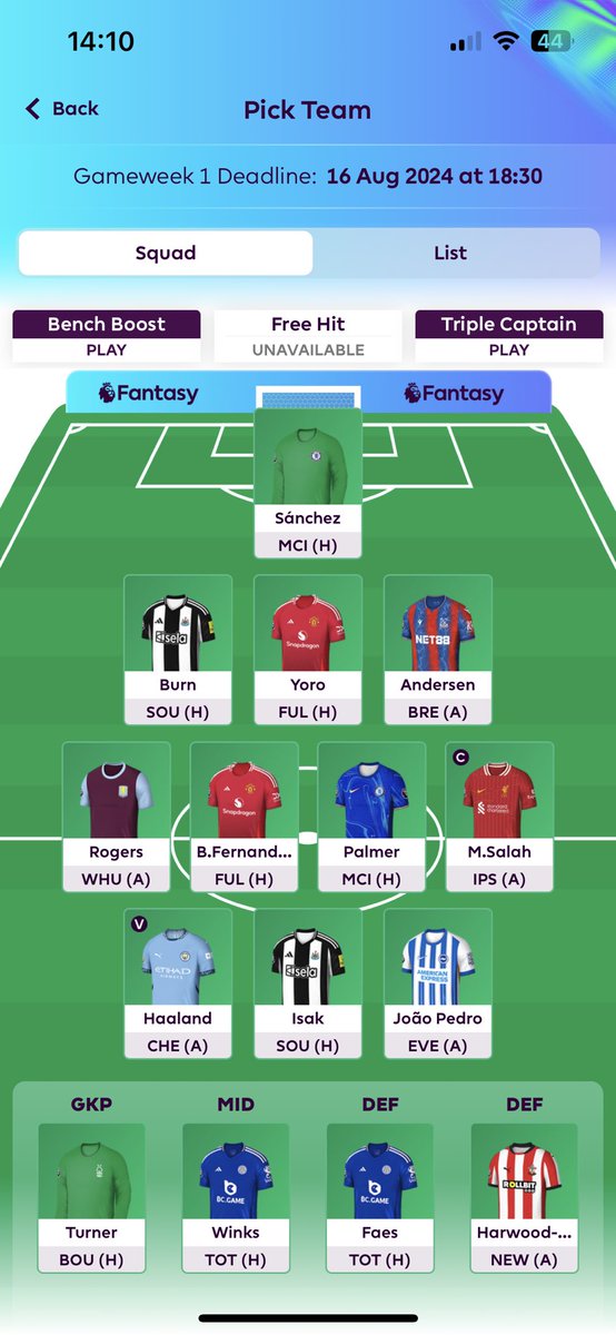 tomofto7's tweet photo. @FplVelvet Tried two drafts so far still not sure shaw in for yoro https://t.co/UDEOHzs6du