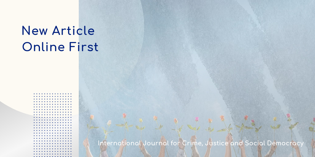 Journal for Crime, Justice & Social Democracy (@crimjustjournal) on Twitter photo 🆕#OpenAccess article ahead of special issue on Justice for Women Who Kill Their Abusers – <a href="/DrKerstinBraun/">Kerstin Braun</a> law reform for victims who kill their abusive intimate partners in non-confrontational circumstances in response to long-term #DomesticViolence
🔗doi.org/10.5204/ijcjsd… 🆕#OpenAccess article ahead of special issue on Justice for Women Who Kill Their Abusers – <a href="/DrKerstinBraun/">Kerstin Braun</a> law reform for victims who kill their abusive intimate partners in non-confrontational circumstances in response to long-term #DomesticViolence
🔗doi.org/10.5204/ijcjsd…