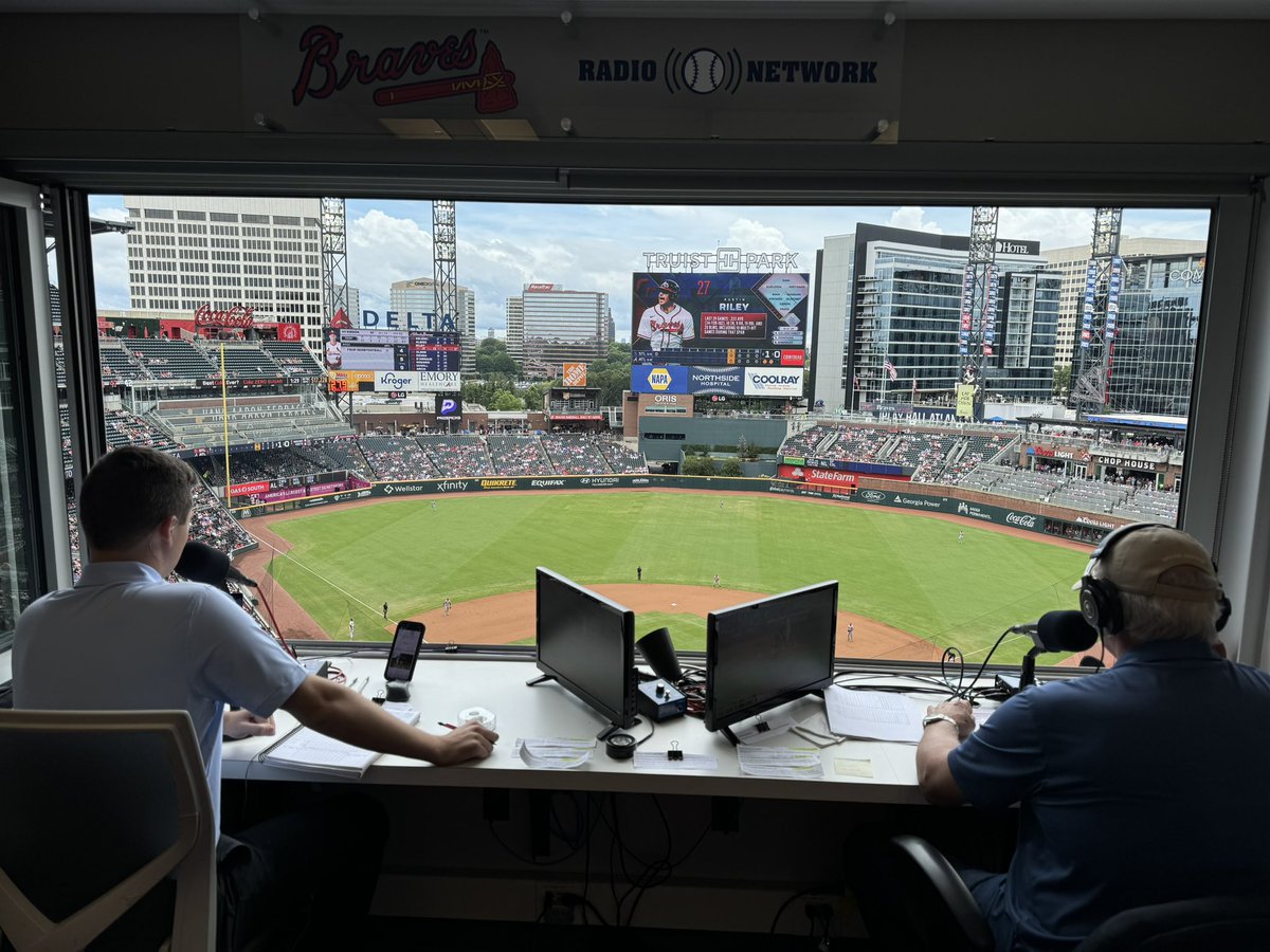wileyballard_'s tweet image. I’d like to sincerely thank everyone who tuned into @BravesRadioNet this weekend. Joe & @JChad680 bent over backwards to make me feel comfortable as I tried to fill some huge shoes. I’ll never forget the last three days.
@IngramRadio is back tomorrow & I can’t wait to listen!