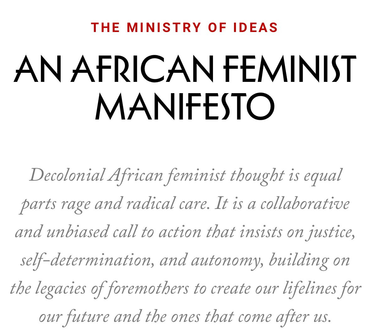 Ololade Faniyi (@lolamargaret_) on Twitter photo For <a href="/republicjournal/">The Republic</a>, I wrote about why a decolonial African feminism matters. From our pre-colonial ideas on gender to today’s tech exploitation, we must build lifelines for our futures from the legacies of our foremothers. Read my/our manifesto: republic.com.ng/february-march… For <a href="/republicjournal/">The Republic</a>, I wrote about why a decolonial African feminism matters. From our pre-colonial ideas on gender to today’s tech exploitation, we must build lifelines for our futures from the legacies of our foremothers. Read my/our manifesto: republic.com.ng/february-march…
