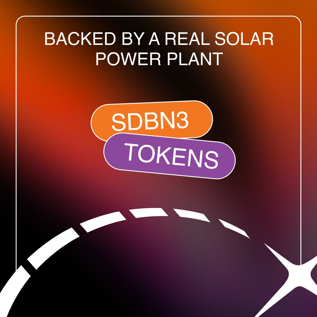 SDBN3 tokens are backed by a real solar power plant, sharing revenue from our green energy projects with token holders. 💰⚡

Be part of the green revolution—get your SDBN3 tokens now! 🌍🔋

🔗sdbn-token.com

#CleanEnergy #Sustainability #SDBN3 #SolarPower #GreenEnergy