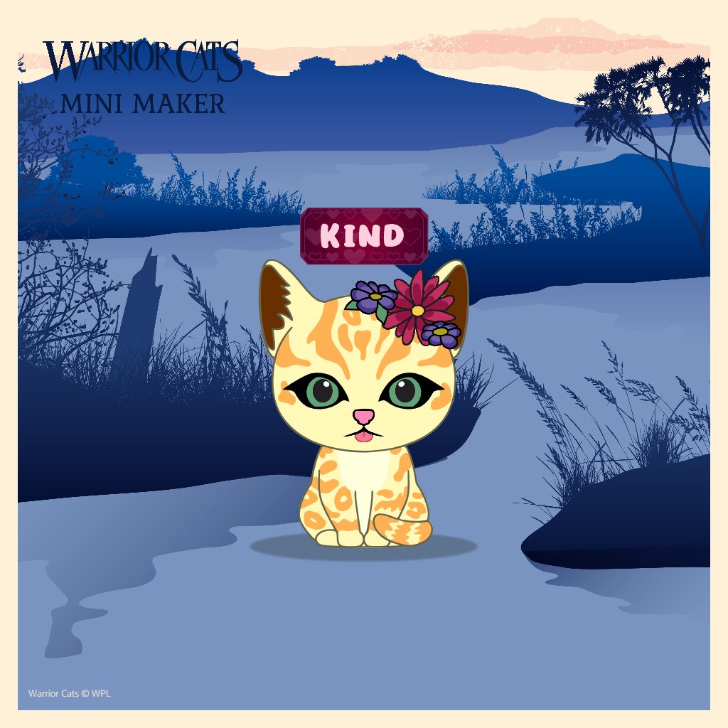 PixieMoonMagic's tweet photo. I made my own Warrior Kat! You can make one too: https://t.co/drqONX0HJr (Thanks @pursegirly for sharing that link). https://t.co/xogVJSPvby