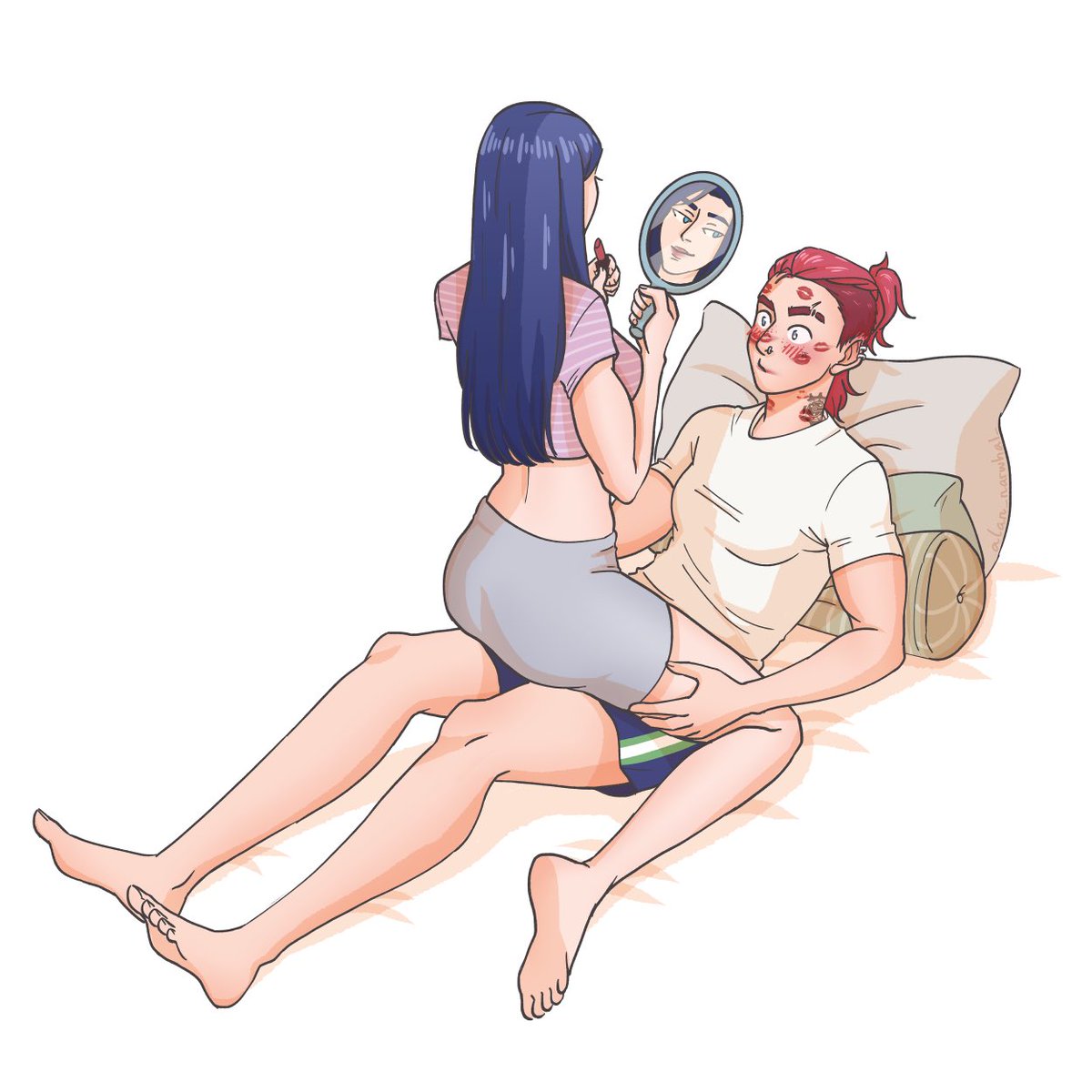 katzvenom's tweet photo. flirty caitlyn and stunned vi comm by the amazing @alan_narwhal_ 

#piltoversfinest #caitvi https://t.co/MKLAPzofJA