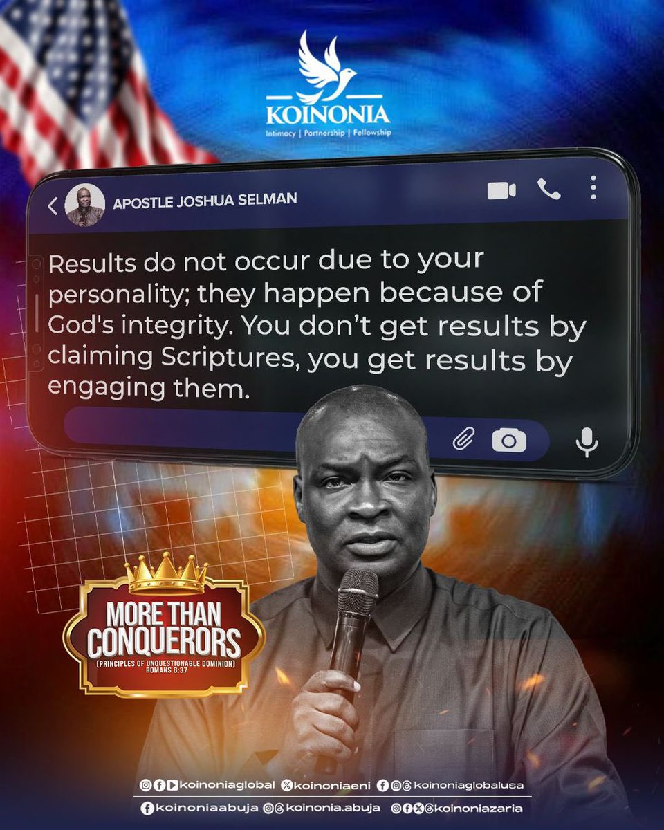 koinoniaeni's tweet photo. #ApostleJoshuaSelman
#MoreThanConquerors
#PrinciplesOfUnquestionableDominion
#KoinoniaUSA
#KoinoniaAbuja
#KoinoniaZaria
#KoinoniaGlobal https://t.co/MK9oCH6ioJ