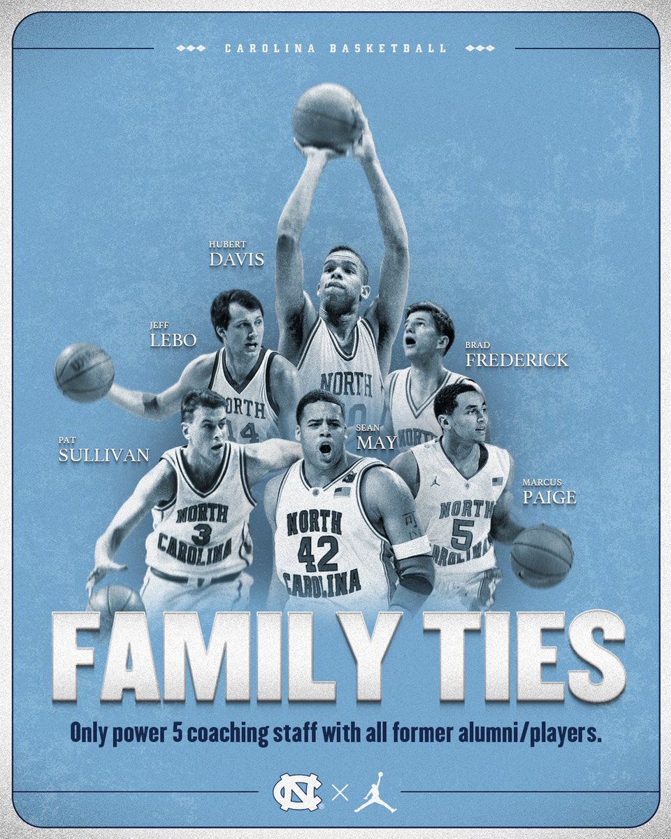 UNC_Basketball's tweet photo. Carolina Family. https://t.co/DjRWgfn79W