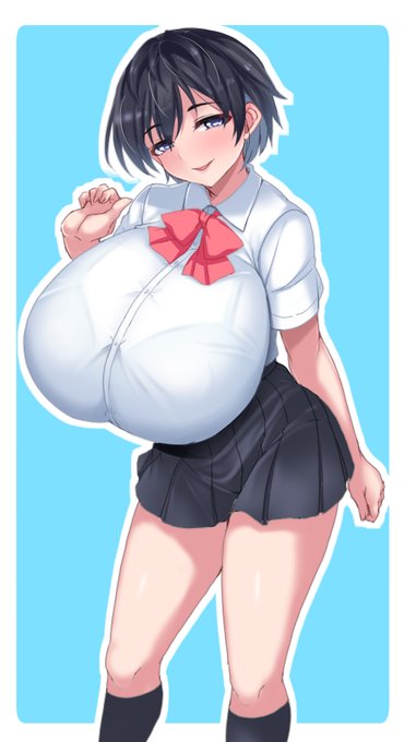 ボールみたいなデカ乳を描きたかった 