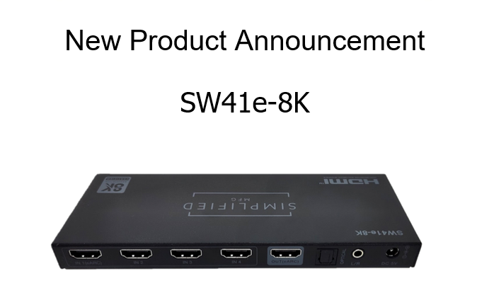 simplifiedmfg's tweet photo. 48Gbps 4 input switch supporting eARC/ARC and an optical audio breakout. Switch your 4K 120Hz. sources! Use eARC/ARC and use the parallel optical audio breakout. https://t.co/OLeNtzPTtQ
