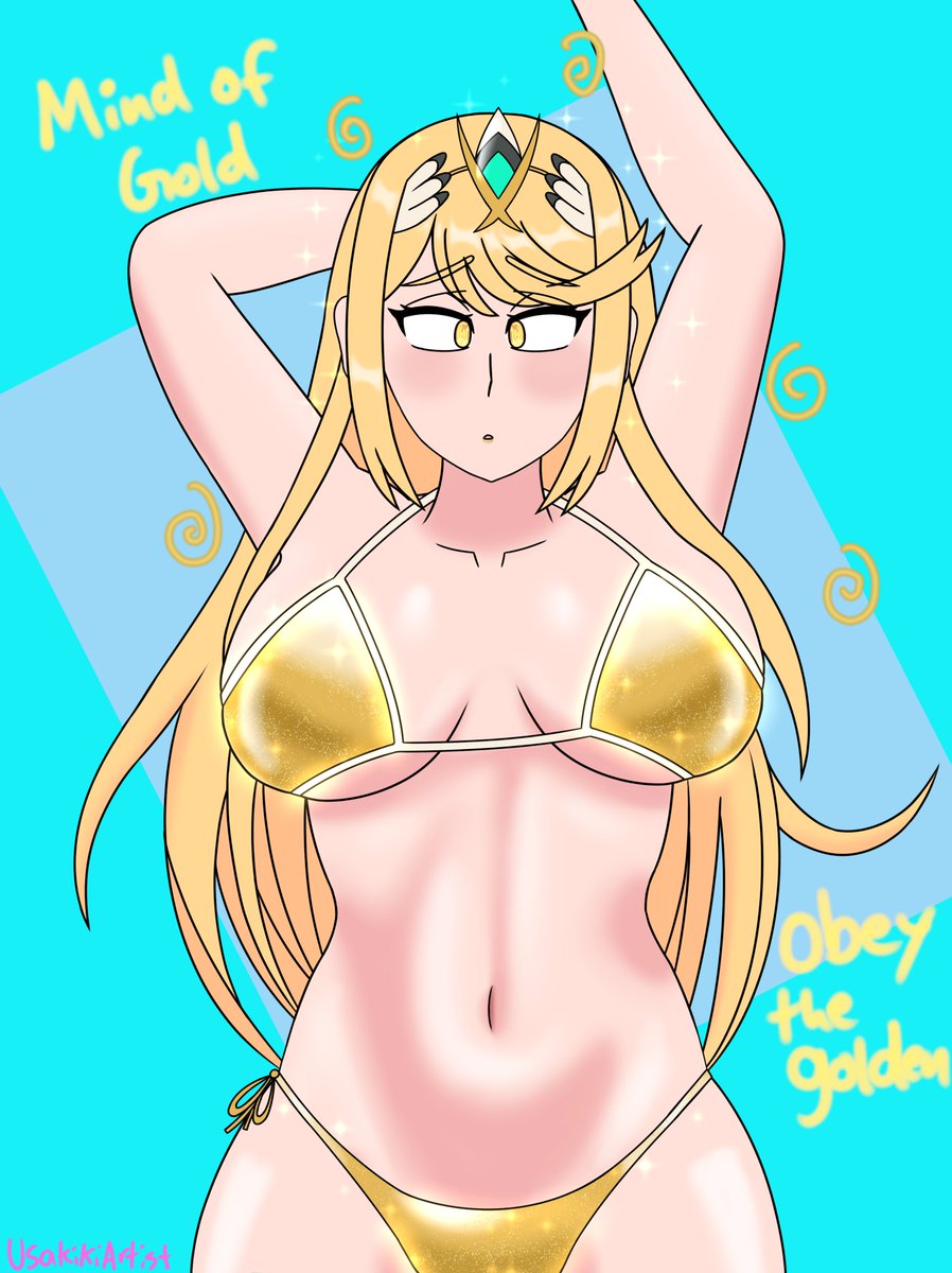 With a Mind of Gold and Glittering Soul,

Mythra mindlessly obeys her Mistress of Gold