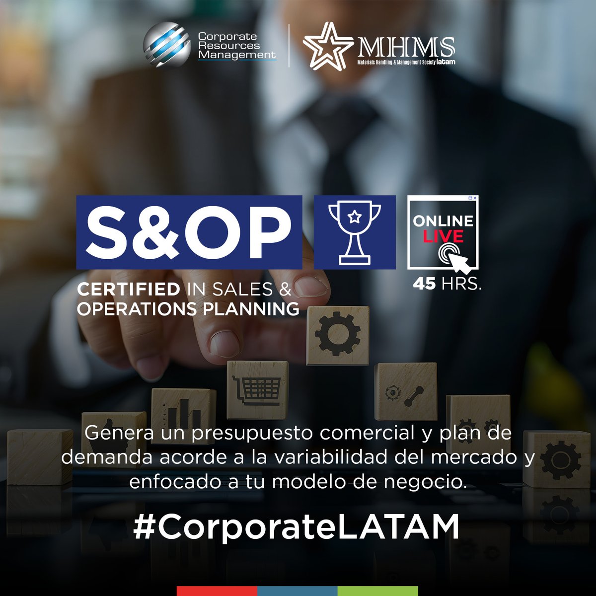 CorporateRM's tweet image. Nuestra #certificacion te brinda los conocimientos y las #habilidades necesarias para diseñar, #implementar y mantener un proceso de S&OP exitoso
➡️ Certified in S&OP
🌐 i.mtr.cool/iguucigqkh
#CorporateLATAM #operaciones #finanzas #marketing #inventario #costos #demanda