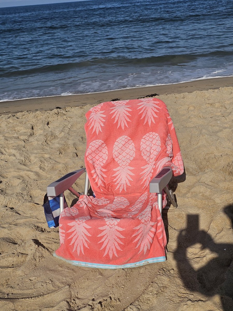 I'm not sure Mrs. A intended to send a message with her towel at the beach