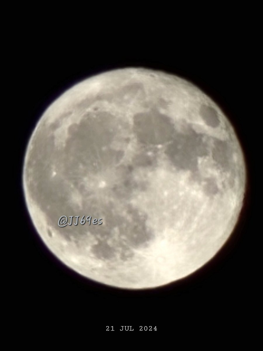 #Luna llena de Julio "Luna del Ciervo" 🌑🌒🌓🌔🌕 🦌 #fullmoon #space #Málaga  21/07/2024