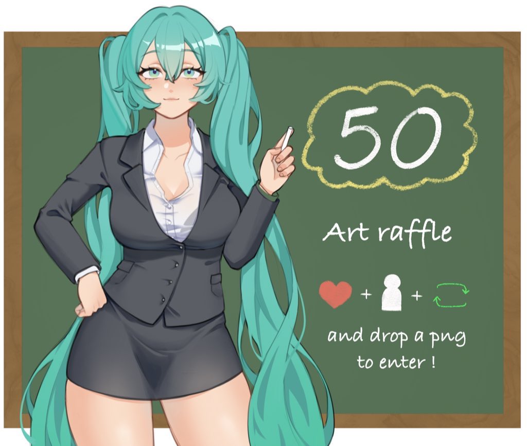 Hani_yari's tweet image. ✨Free art raffle✨
We are 50, thanks !

- Like, follow &amp;amp; retweet to enter
- Drop a character or your OC

The winner will be chosen randomly and wins a drawing in my style !

Ends on July 28th
#artraffle