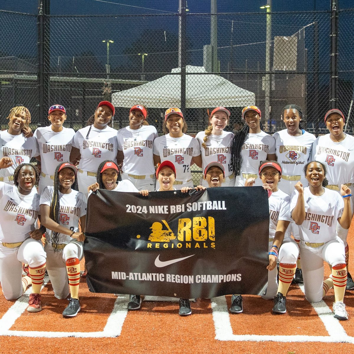 Congratulations to the Washington Nationals Youth Softball Academy players on winning the ‘24 #NIKERBI Softball Baseball Mid-Atlantic Regional Championship 🏆 🥎