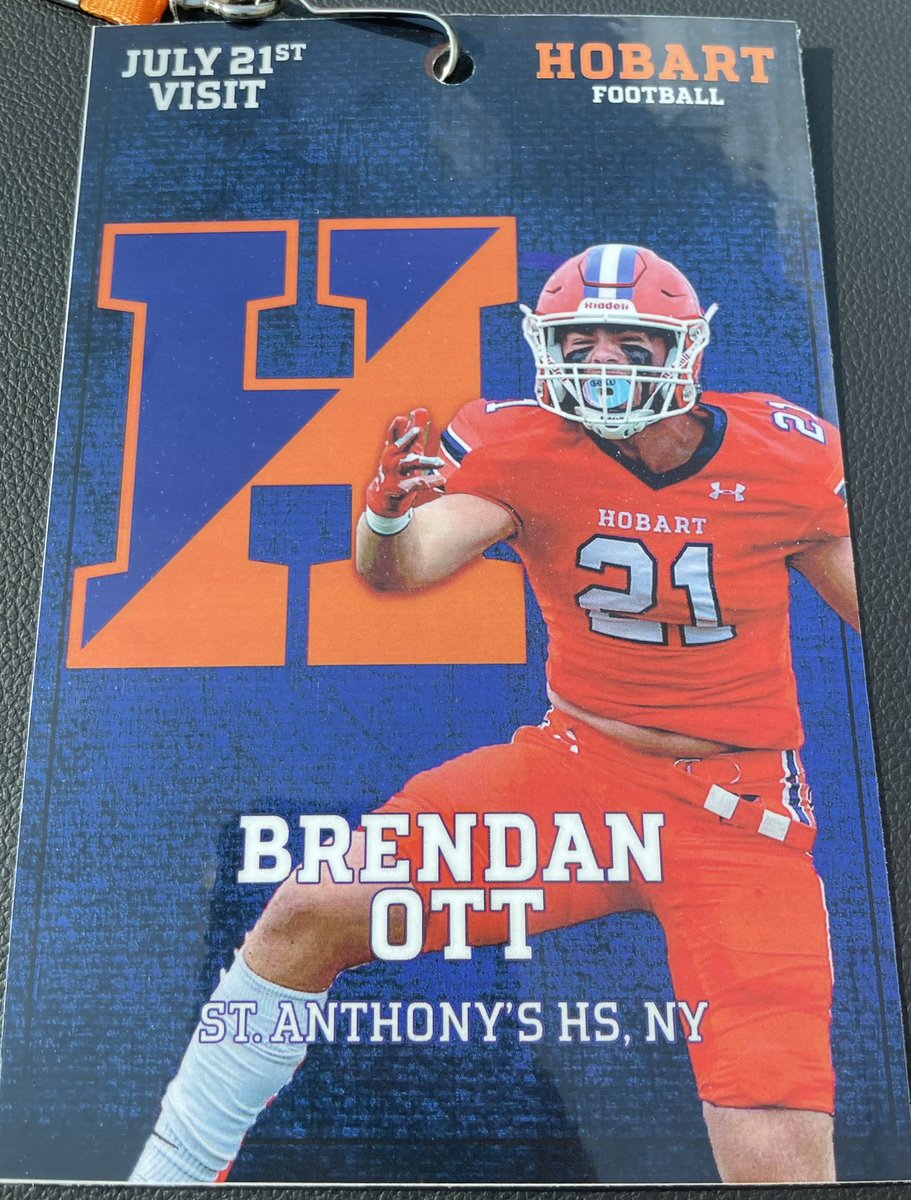 Brendan Ott (@ott_brendan7) on Twitter photo Had an awesome visit at <a href="/HobartFootball/">Hobart Football</a>! Thank you <a href="/Liam_FMurphy_/">Liam Murphy</a> and the rest of the Hobart football staff for educating me about the program and showing me around the school. Excited to be back for a game in the fall! <a href="/StAnthonysFB/">Friar Football</a> Had an awesome visit at <a href="/HobartFootball/">Hobart Football</a>! Thank you <a href="/Liam_FMurphy_/">Liam Murphy</a> and the rest of the Hobart football staff for educating me about the program and showing me around the school. Excited to be back for a game in the fall! <a href="/StAnthonysFB/">Friar Football</a>