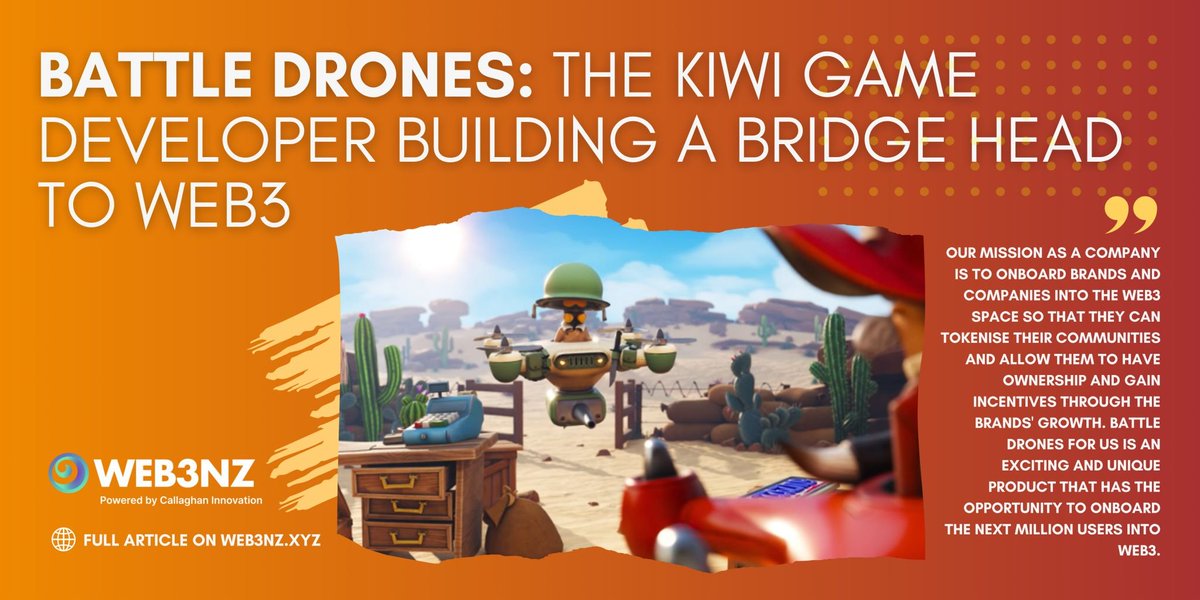 Web3NZ (@web3nz) on Twitter photo 🚀 "Battle Drones: Red Rock Resistance" <a href="/battledrones_io/">Battle Drones</a> is launching soon! A Wild West drone shooter with 'play-to-earn' on Solana, it impressed with 5,000 demo activations at Steam's Next Fest. Discover how blockchain is reshaping gaming! 🎮web3nz.xyz/knowledge-hub/… 🚀 "Battle Drones: Red Rock Resistance" <a href="/battledrones_io/">Battle Drones</a> is launching soon! A Wild West drone shooter with 'play-to-earn' on Solana, it impressed with 5,000 demo activations at Steam's Next Fest. Discover how blockchain is reshaping gaming! 🎮web3nz.xyz/knowledge-hub/…