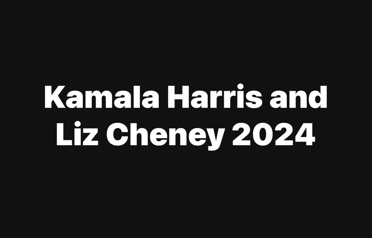 melat23's tweet photo. Harris - Cheney 2024 https://t.co/QaJf2afhTE